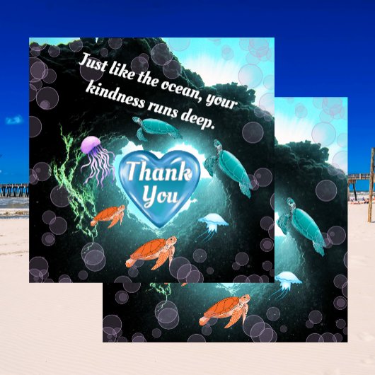 あなたの優しい海が好き走深い サンキューカード