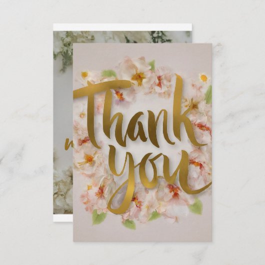 「あなたの優しさが私の日感謝していを作った。」 サンキューカード (正面/裏面)