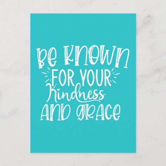 あなたの優しさと恵みのために知られている ポストカード (正面)