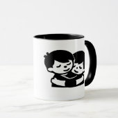 あなたの兄弟のための漫画のサッカーマグ マグカップ (正面右)