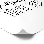 あなたの先生はここであなたは知っているか – 壁のポスター ポスター (角)