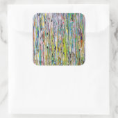 あなたの光をステッカーの下に輝かせなさい スクエアシール (バッグ)