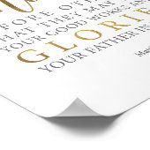 あなたの光を他の人の前に輝かせなさい マタイ 5:16 ポスター (角)