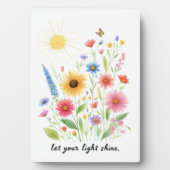 あなたの光を花と太陽に輝かせて フォトプラーク (正面)