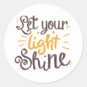 あなたの光を輝かせて ラウンドシール (正面)