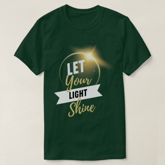 あなたの光を輝かせなさいマタイ516聖書の聖句Chris Tシャツ (デザイン正面)