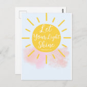 あなたの光を輝かせなさい - マタイ 5:16 聖書の箇所 ポストカード (正面/裏面)