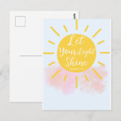 あなたの光を輝かせよ - マタイ 5:16 聖書の言葉 ポストカード (正面/裏面)