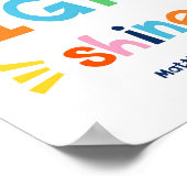 あなたの光を輝かせキッズクリスチャン聖書の聖句ポー ポスター (角)