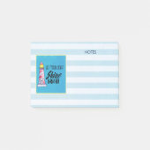 あなたの光を輝かせ明るいライトハウスタイポグラフィ ポストイット (正面)