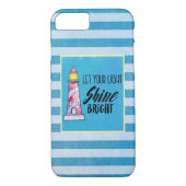 あなたの光を輝かせ明るいライトハウスタイポグラフィ Case-Mate iPhoneケース (裏面)