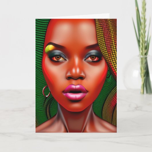 あなたの光を輝かせ黒いクリスチャン女性Sista 招待状 (正面)