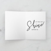 あなたの光を輝かせ黒いクリスチャン女性Sista 招待状 (内部)