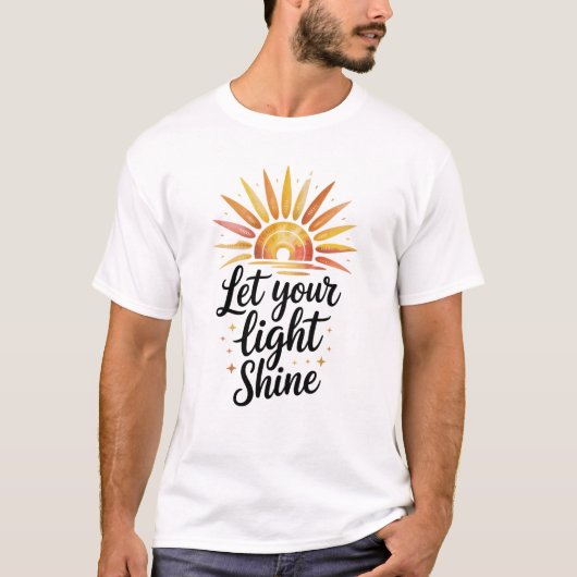 あなたの光を輝かせ 信仰Tシャツ Tシャツ (正面)