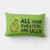 あなたの全てのセーターは醜い ランバークッション (裏面)
