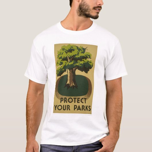 あなたの公園を1938 WPA保護して下さい Tシャツ (正面)