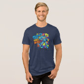 あなたの内なる反逆者を解き放て - トライブレンドTシャツ (正面全面)