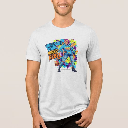 あなたの内なる反逆者を解き放て -  トライブレンドＴシャツ (正面)