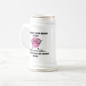 あなたの内側のおたくスタインを受け入れる ビールジョッキ (正面左)