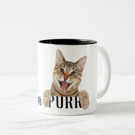 あなたの内側のパーラネコ引用文を見つける ツートーンマグカップ (正面右)