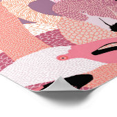 あなたの内側のフラミンゴのポスターを誇示 – ピンク ポスター (角)