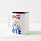 あなたの内部のドラゴンの投票を許可して下さい ツートーンマグカップ (正面左)