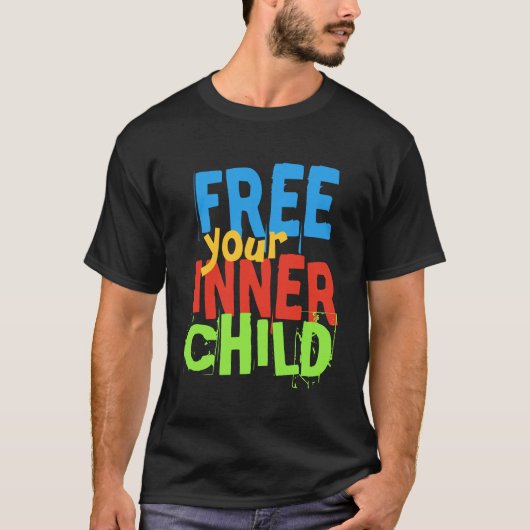 あなたの内部の子供のワイシャツ及びジャケットを放して下さい Tシャツ (正面)