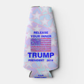 あなたの内部トランプボトルの政治的おもしろいな ボトルクーラー (正面)