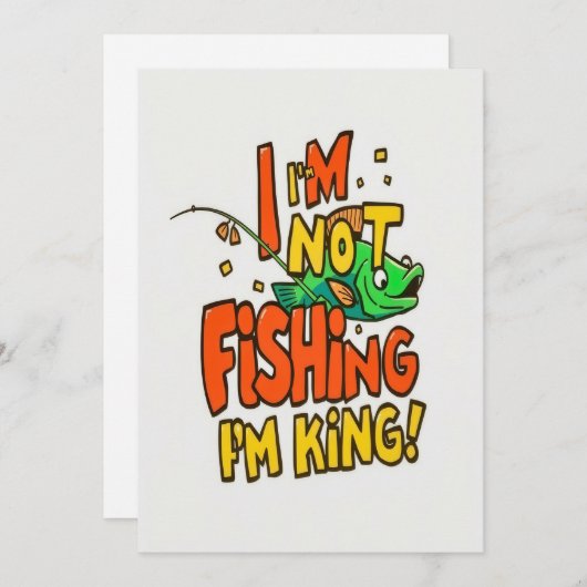 あなたの内魚釣り王を受け入れる 招待状 (正面/裏面)