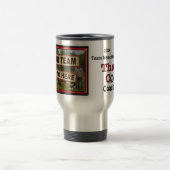 あなたの写真および文字を持つサッカーのコーチのギフトのアイディア トラベルマグ (中央)