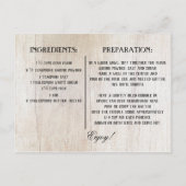 あなたの写真お気に入りの甘いレシピテンプレート ポストカード (裏面)