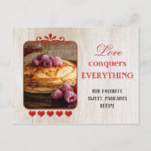 あなたの写真お気に入りの甘いレシピテンプレート ポストカード (正面)