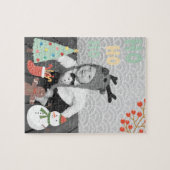 あなたの写真が付いているパーソナライズなクリスマスのパズル ジグソーパズル (横)