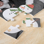 あなたの写真が付いているパーソナライズなクリスマスのパズル ジグソーパズル (側面)