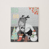 あなたの写真が付いているパーソナライズなクリスマスのパズル ジグソーパズル (縦)