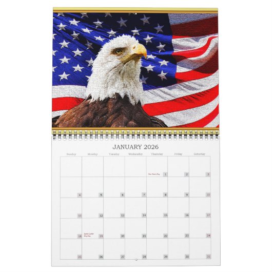 あなたの写真が付いているパーソナライズな写真のカレンダー カレンダー (1月 2026)