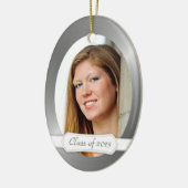 あなたの写真が付いている2014年の卒業の記念品のクラス セラミックオーナメント (左)