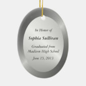 あなたの写真が付いている2014年の卒業の記念品のクラス セラミックオーナメント (裏面)