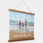 あなたの写真つるのタペストリーとカスタム文字 吊り下げ型タペストリー (傾斜あり)