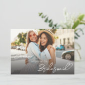 あなたの写真でお願いします！私のブライズメイドになってくれますか？ VH2 招待状 (スタンド正面)
