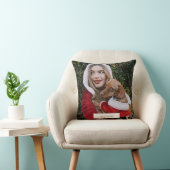 あなたの写真とあなたの犬の写真の装飾用クッション クッション (椅子)