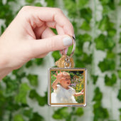 あなたの写真とのパーソナライズな写真のキーホルダー キーホルダー (手)