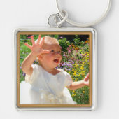 あなたの写真とのパーソナライズな写真のキーホルダー キーホルダー (正面)