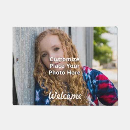 あなたの写真とカスタマイズ ドアマット (正面)