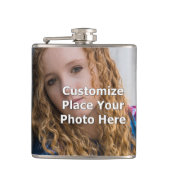 あなたの写真とカスタマイズ フラスク (正面)
