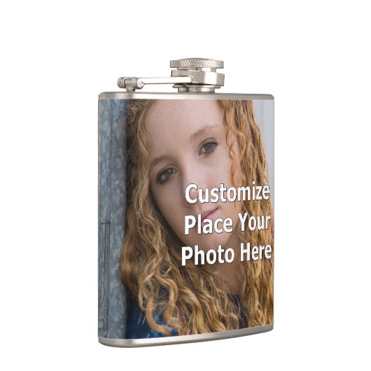 あなたの写真とカスタマイズ フラスク (右)