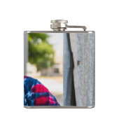 あなたの写真とカスタマイズ フラスク (裏面)