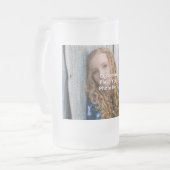 あなたの写真とカスタマイズ フロストグラスビールジョッキ (正面左)