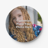 あなたの写真とカスタマイズ ペーパープレート (正面)