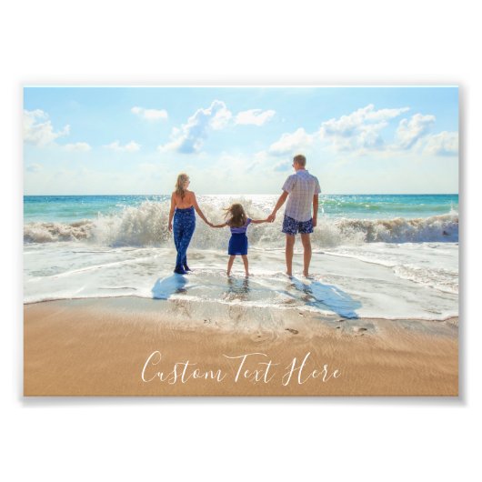 あなたの写真とカスタム文字の写真プリント フォトプリント            (正面)